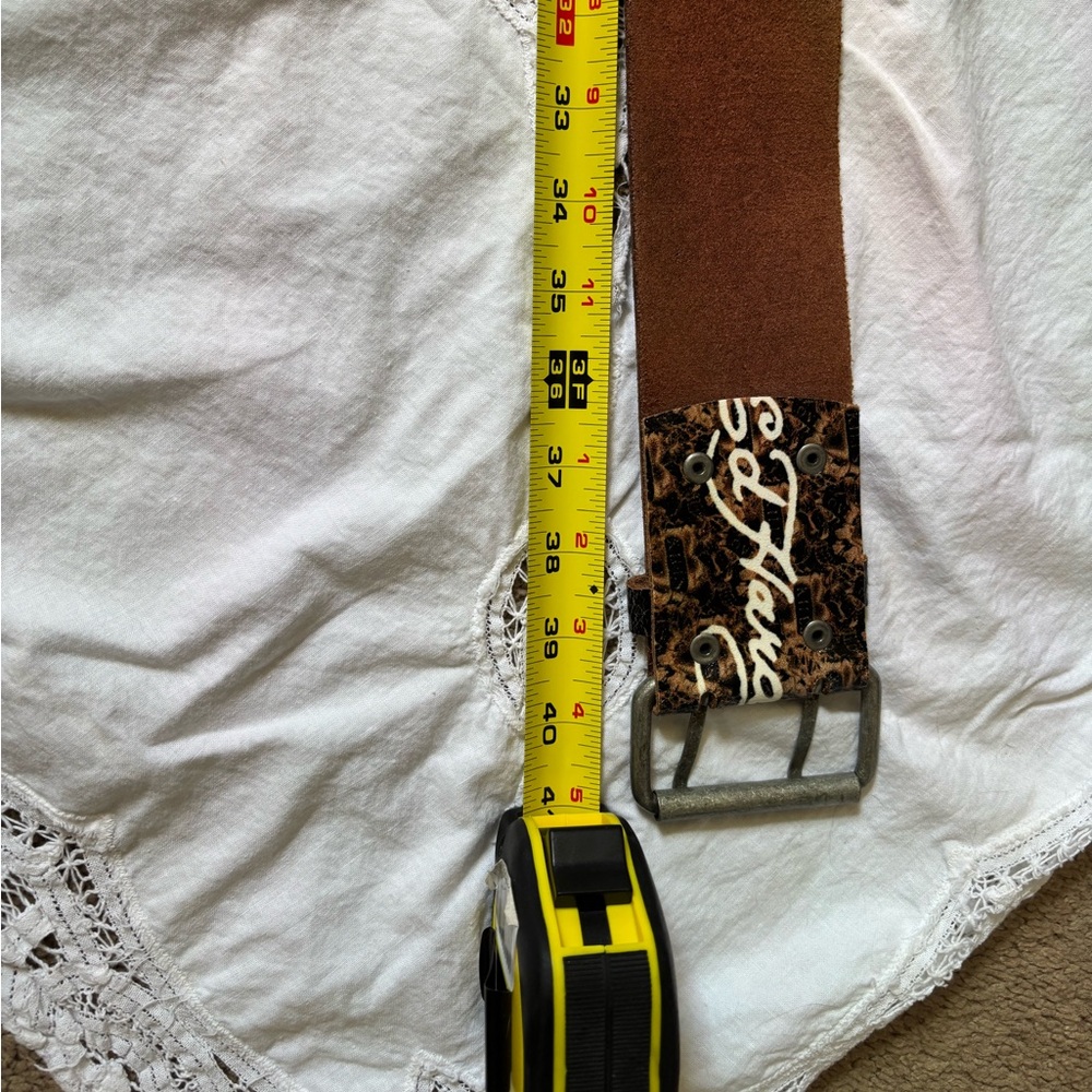 Ed Hardy vintage leather belt - Picture 6 of 7